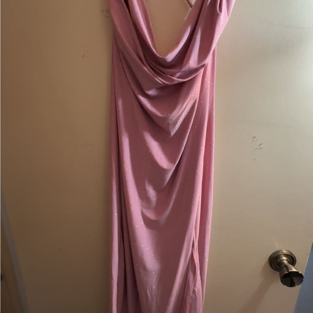 Windsor Sparkling Pink Backless Dress